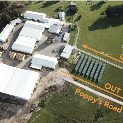 Poppy's Road aerial view